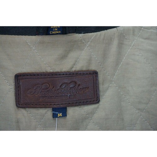 Brooks shops Brothers Leather Button Up/zipper Quilted Lined Car Coat Sz M