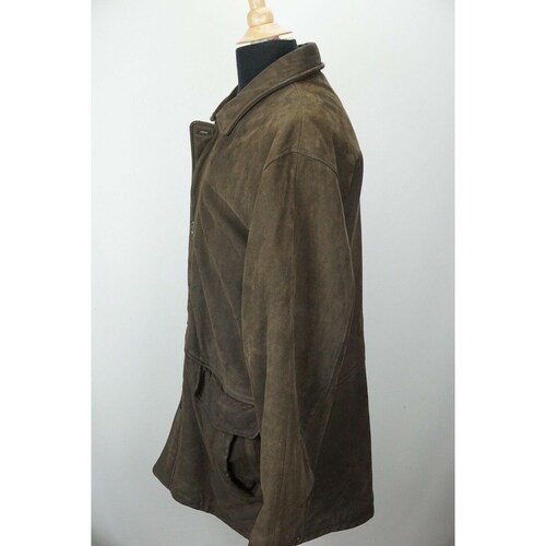 Brooks shops Brothers Leather Button Up/zipper Quilted Lined Car Coat Sz M