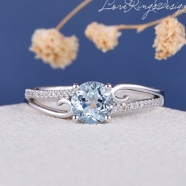 Vine Engagement Ring Etsy