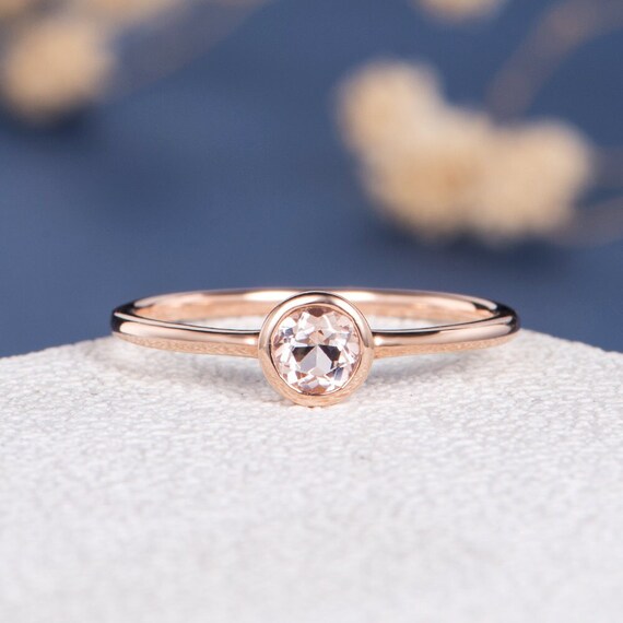 Morganite bezel ring online