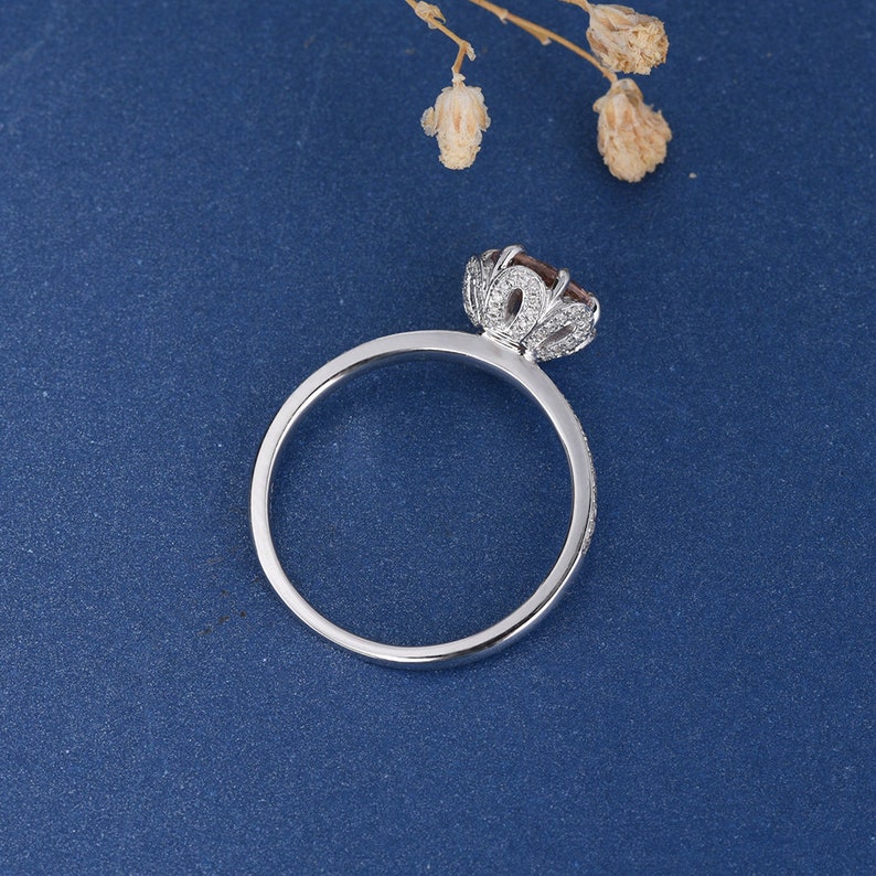 Payment Plan Flower Engagement Ring US 9.75 Etsy