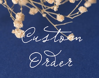 Custom Order / Extra costs / Shipping Upgrade / Rush Order / Shipping Insurance