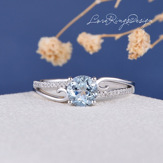 Aquamarine twist hotsell ring