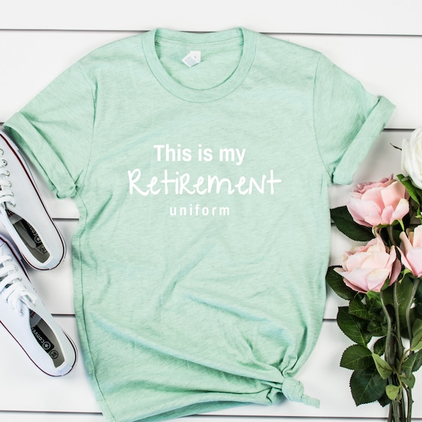 Dit is mijn pensioen Uniform, Pensioen Shirt, Pensioen T-shirt, gepensioneerde shirt, ik ben gepensioneerd shirt, korte mouwen Unisex T-shirt