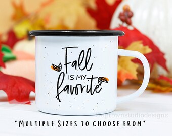 Fall Mug, Fall Coffee Mug, Fall is my Favorite, Campfire Mugs, Autumn Mug, Pumpkin Mug, Large Coffee Mug, Cute Mug, Halloween Mug, Cozy Mug