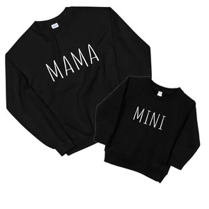 Mama and Mini Sweatshirts, Mommy and Me Outfits, Mommy and Me Shirts, Mama and Me, Mama and Mini Shirt, Mama Sweatshirt, Mommy Shirt Set
