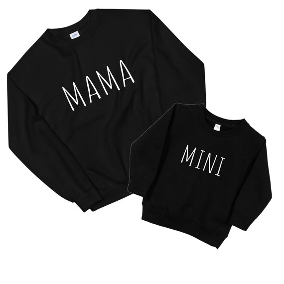 Mama and outlet mini sweatshirt set