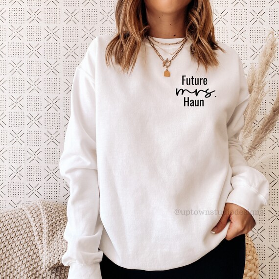 Sweat Personnalisé "Future Madame" Pour La Douche Nuptiale Ou Mariage - Sweatshirt Cadeau Personnalisable - Stylefer