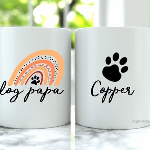 Dog Papa Mug, Dog Dad Mug, Fathers Day Gift for Dad, Custom Dog Mug, Dog Dad Gifts, Personalized Dog Lover Gift, Dog Dad Coffee Mug