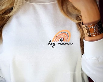 Dog Mama Sweatshirt, Dog Mom Gift, Dog Mom Sweatshirt, Dog Lover Sweatshirt, Dog Lover Shirt, Dog Mama Shirt, Paw Print Shirt,Fur Mama Shirt