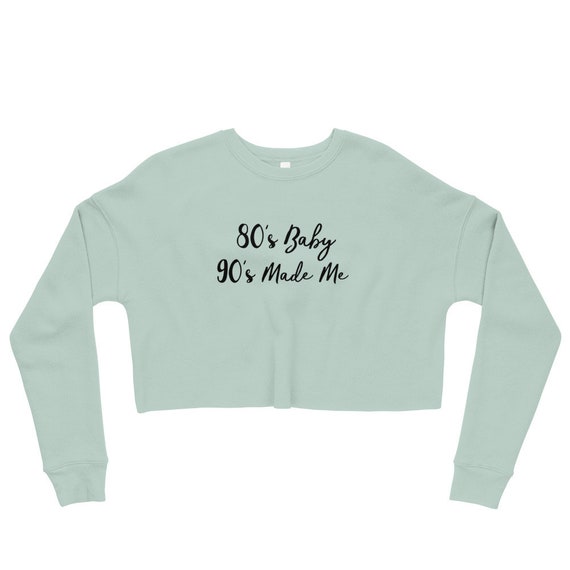 80s crop sweatshirt