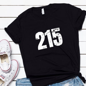 Philadelphia Shirt, 215 Shirt, Philadelphia Gift, Philly Shirt, Pennsylvania Shirt, Philadelphia T-Shirt, Korte-mouw Unisex T-Shirt