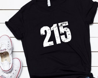 Philadelphia Shirt, 215 Shirt, Philadelphia Gift, Philly Shirt, Pennsylvania Shirt, Philadelphia T-Shirt, Short-Sleeve Unisex T-Shirt
