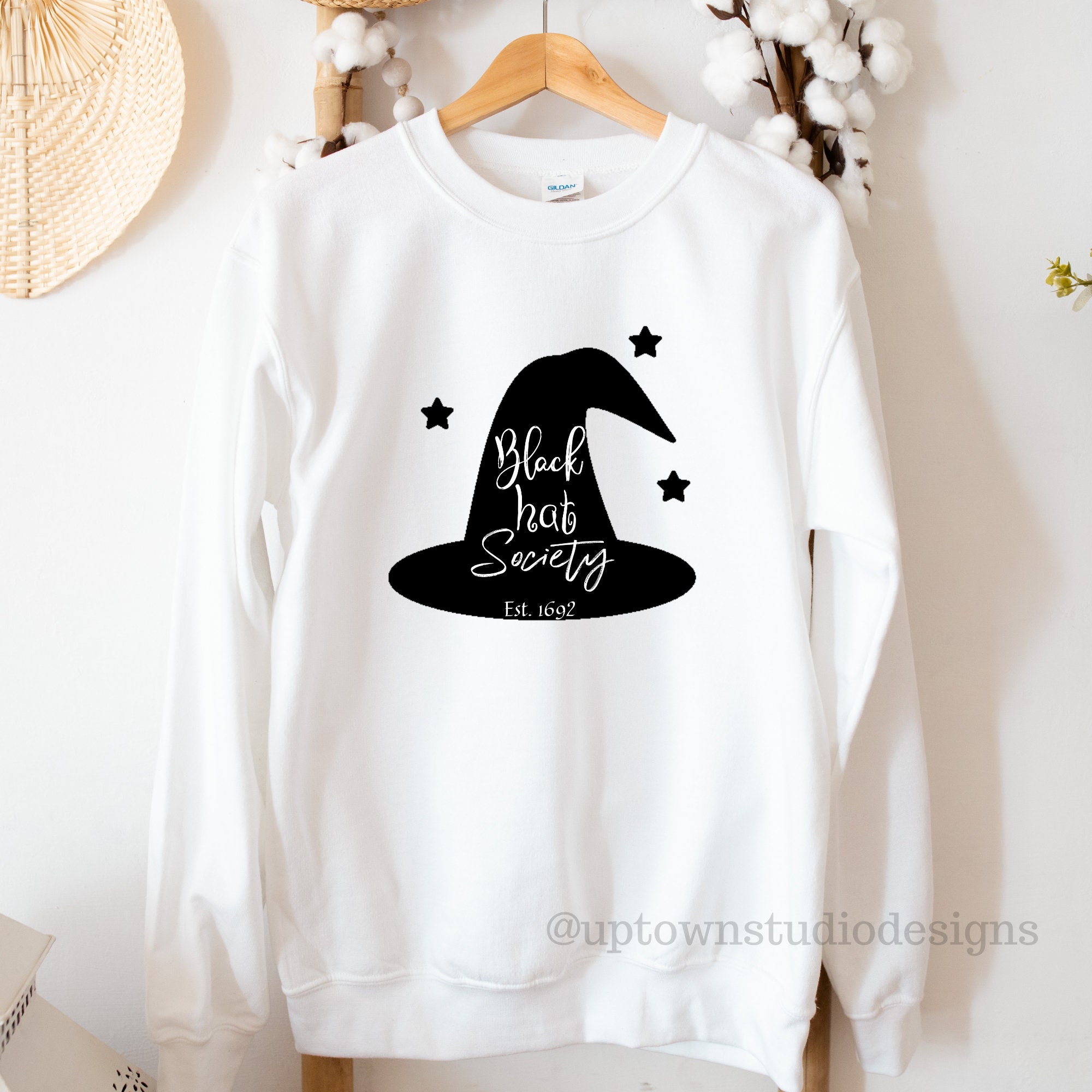 SOLD OUT♥ Black Hat Society Sweatshirt, Halloween Sweatshirt, Fall