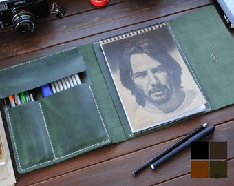 Leather Sketchbook Etsy