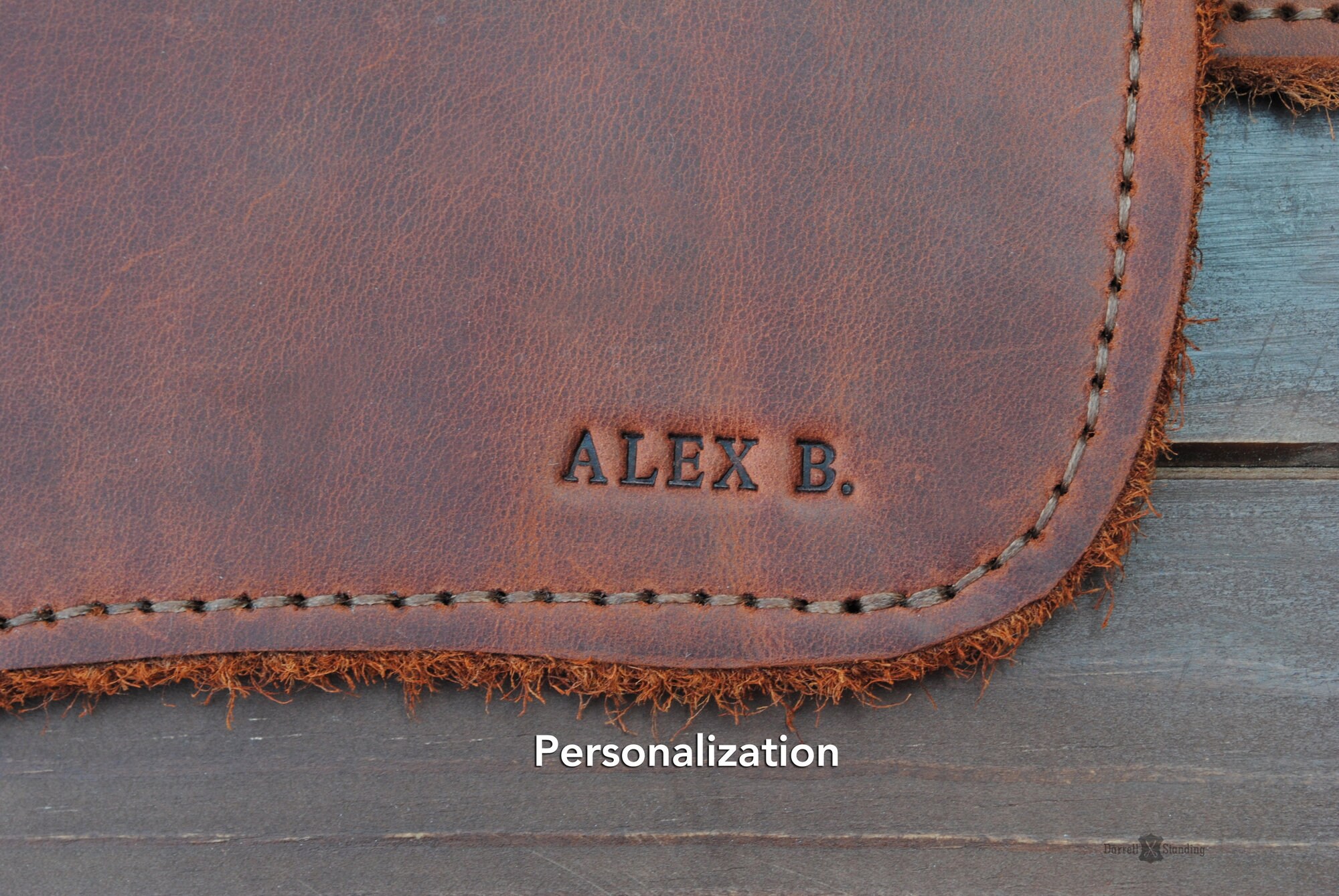 Leather personalized desk mat Etsy