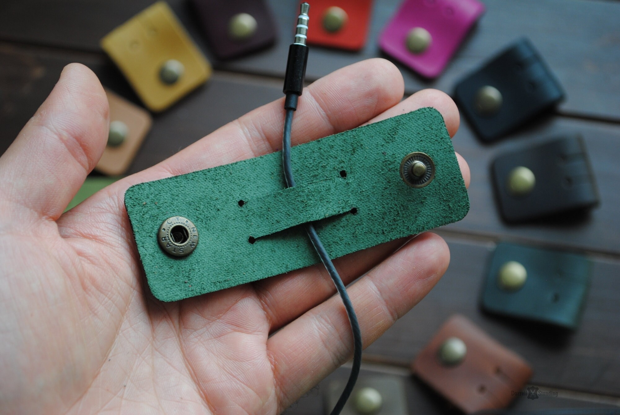 Cable organizer cord keeper cord holder leather cable cord Etsy