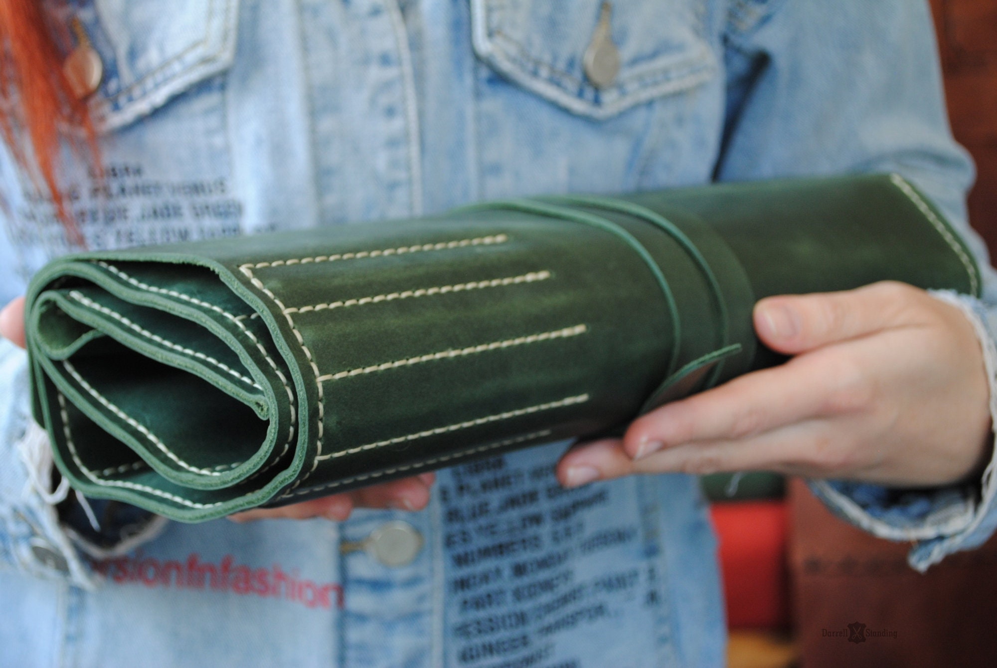 Leather paint brush roll artist gifts. Personalized brush Etsy