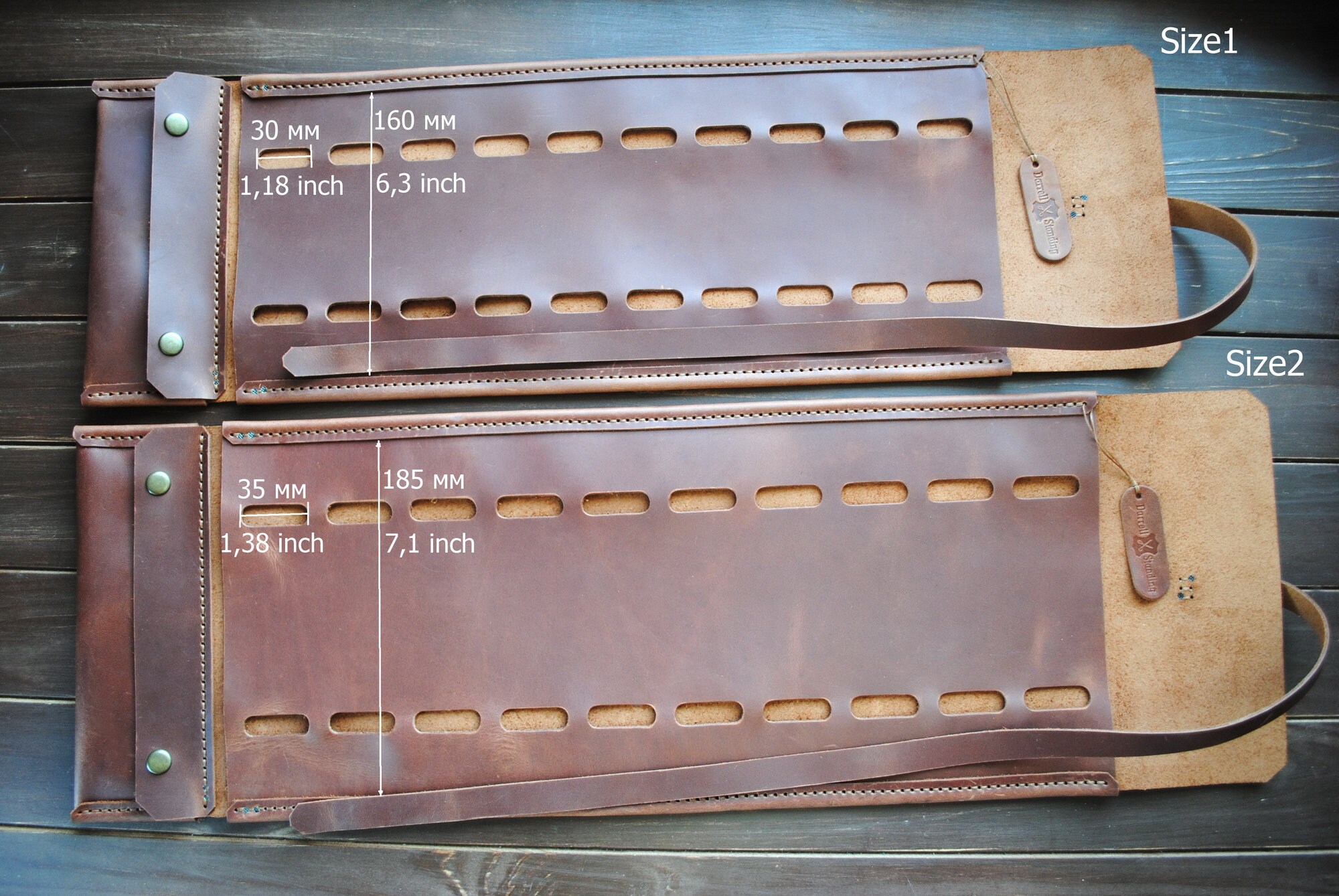 Leather watch strap case Travel accessories Pouch watch Etsy