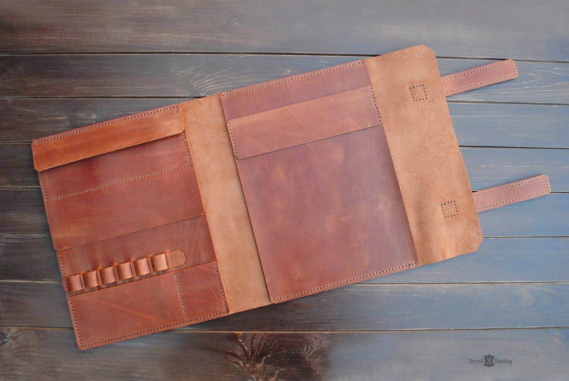 Leather sketchbook cover personalized artists gifts. For Etsy