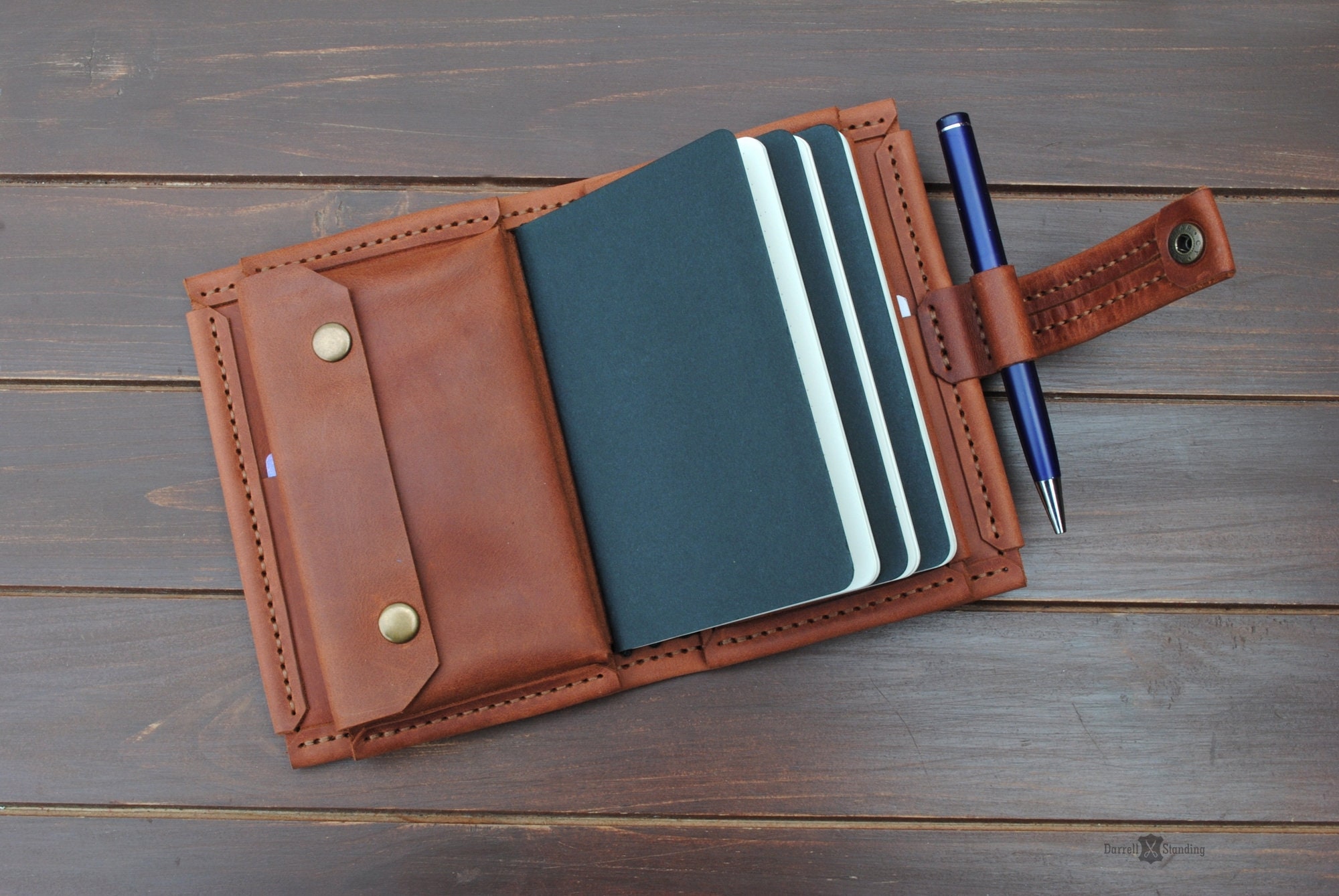 Leather field notes cover 3.5 x 5.5. Leather Etsy