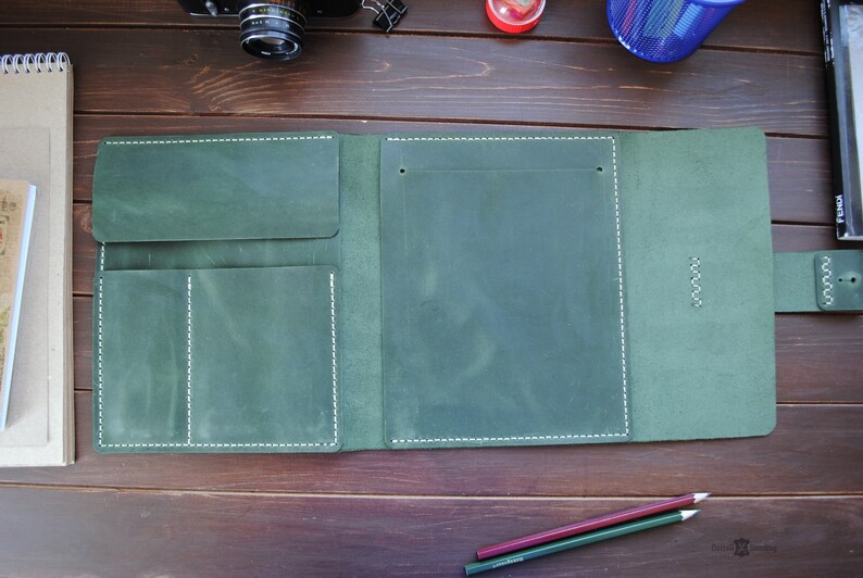 Leather A5 sketchbook cover personalized artist gifts. Etsy