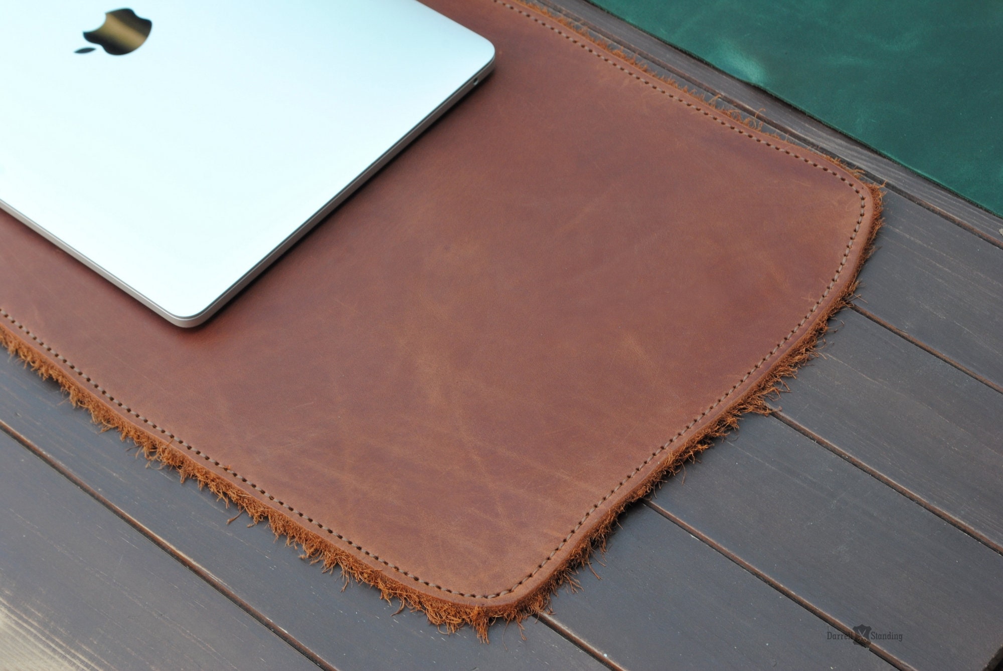 Leather personalized desk mat Etsy