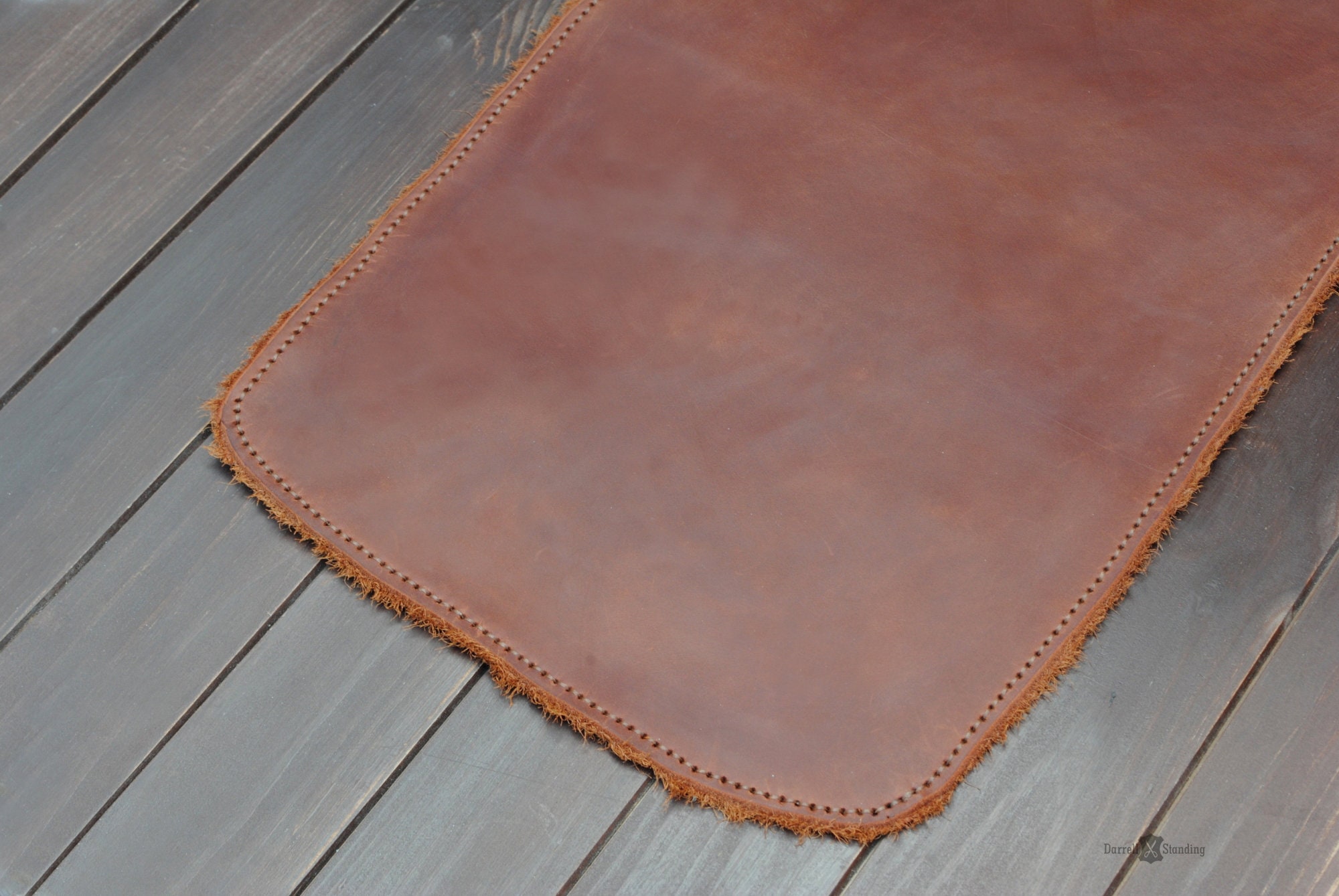 Leather personalized desk mat Etsy