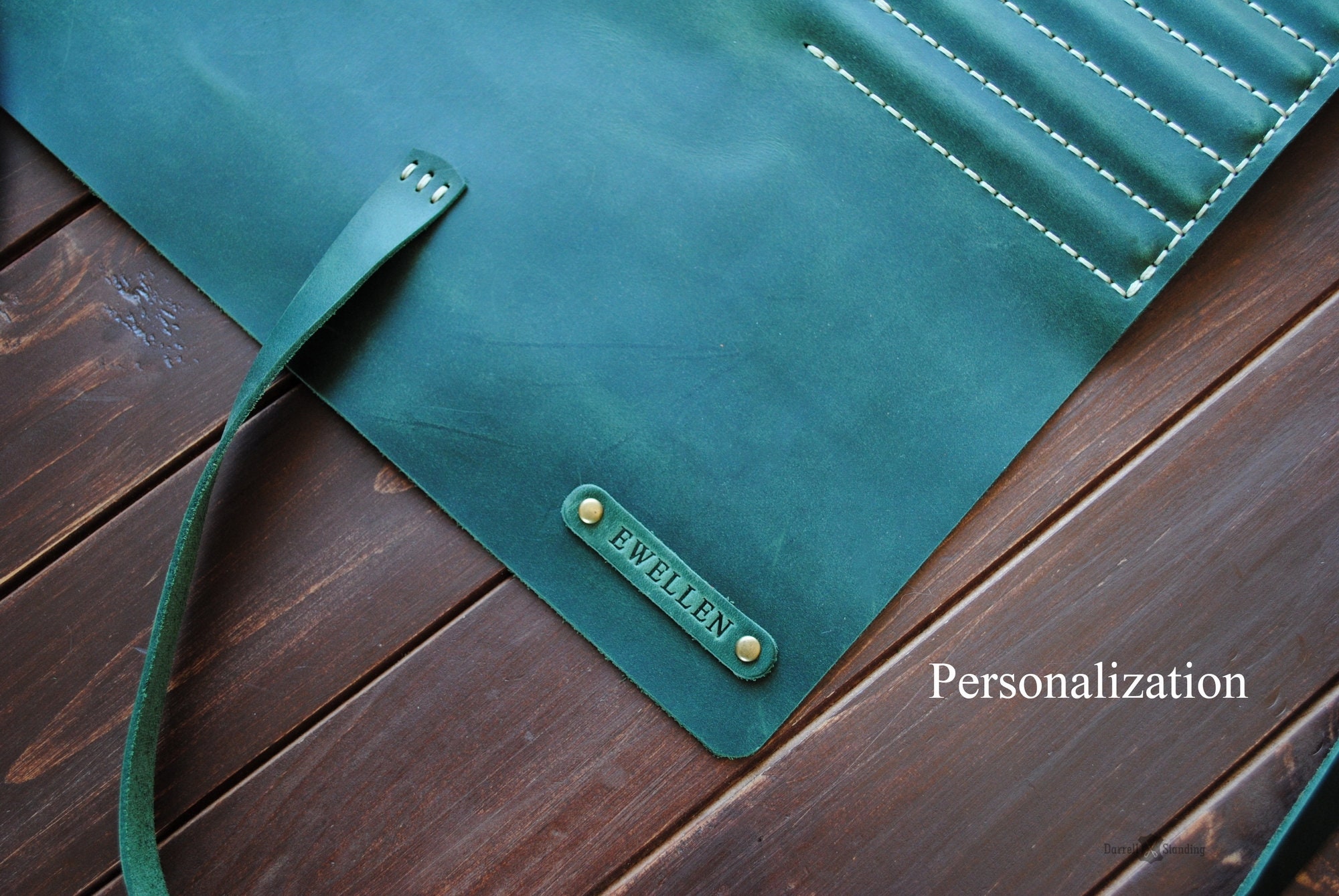 Leather paint brush roll artist gifts. Personalized brush Etsy