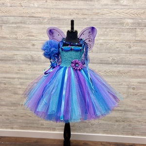 Peacock Fairy Princess Costume -  Princess Tutu Dress Up Set - Fairy Birthday Outfit for Girls - Costumes for Toddlers - Halloween - Cosplay