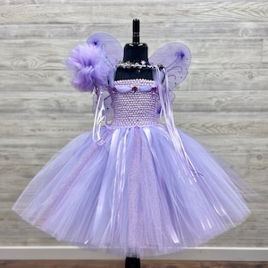 Lavender Fairy Princess Costume Set -  Princess Tutu Dress Up - Fairy Princess Birthday - Fairy Costume for Girls - Fairy Dress for Toddlers