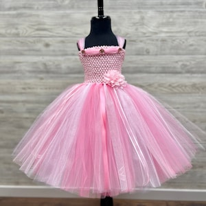 Pink and White Princess Tutu Dress - Tutu Dress for Girls - Princess Dresses for Toddlers - Tutu Dress for Baby - Birthday Dress