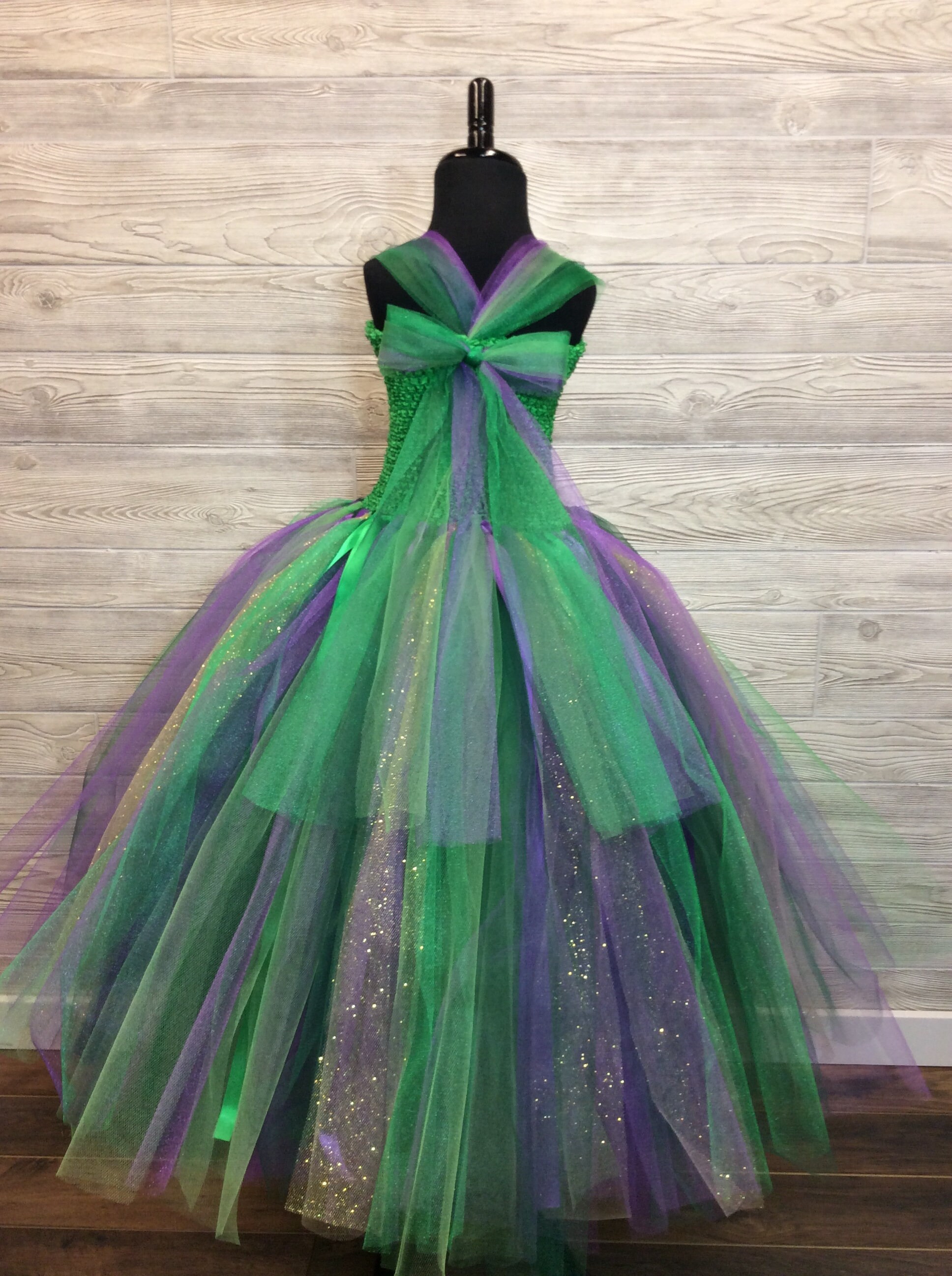 purple green dress Gold Princess Tulle Tutu - Fairy Birthday LD Sale