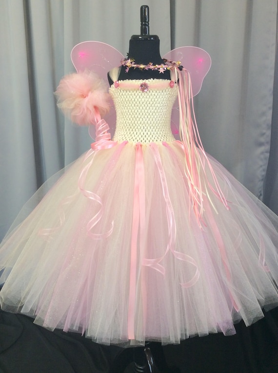 Bright Fairy Tutu Dress With Wings Pastel Fairy Dress Garden Fairy Costume  Fairy Dress Birthday Costume Rainbow Fairy - Etsy