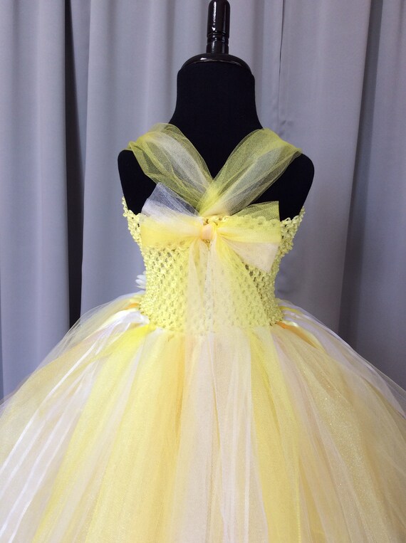 Passive Australian person Conciliator Vestido de tutú princesa amarillo y blanco para niñas - Etsy México