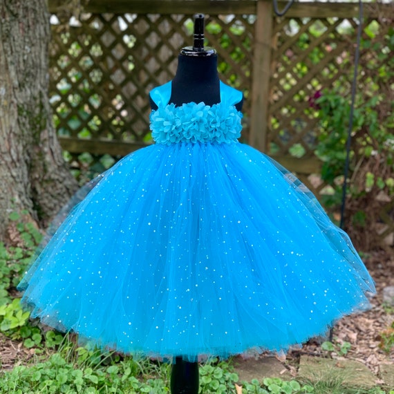 Peregrino píldora Psiquiatría Vestido de tutú princesa turquesa para niñas Punto brillante - Etsy México