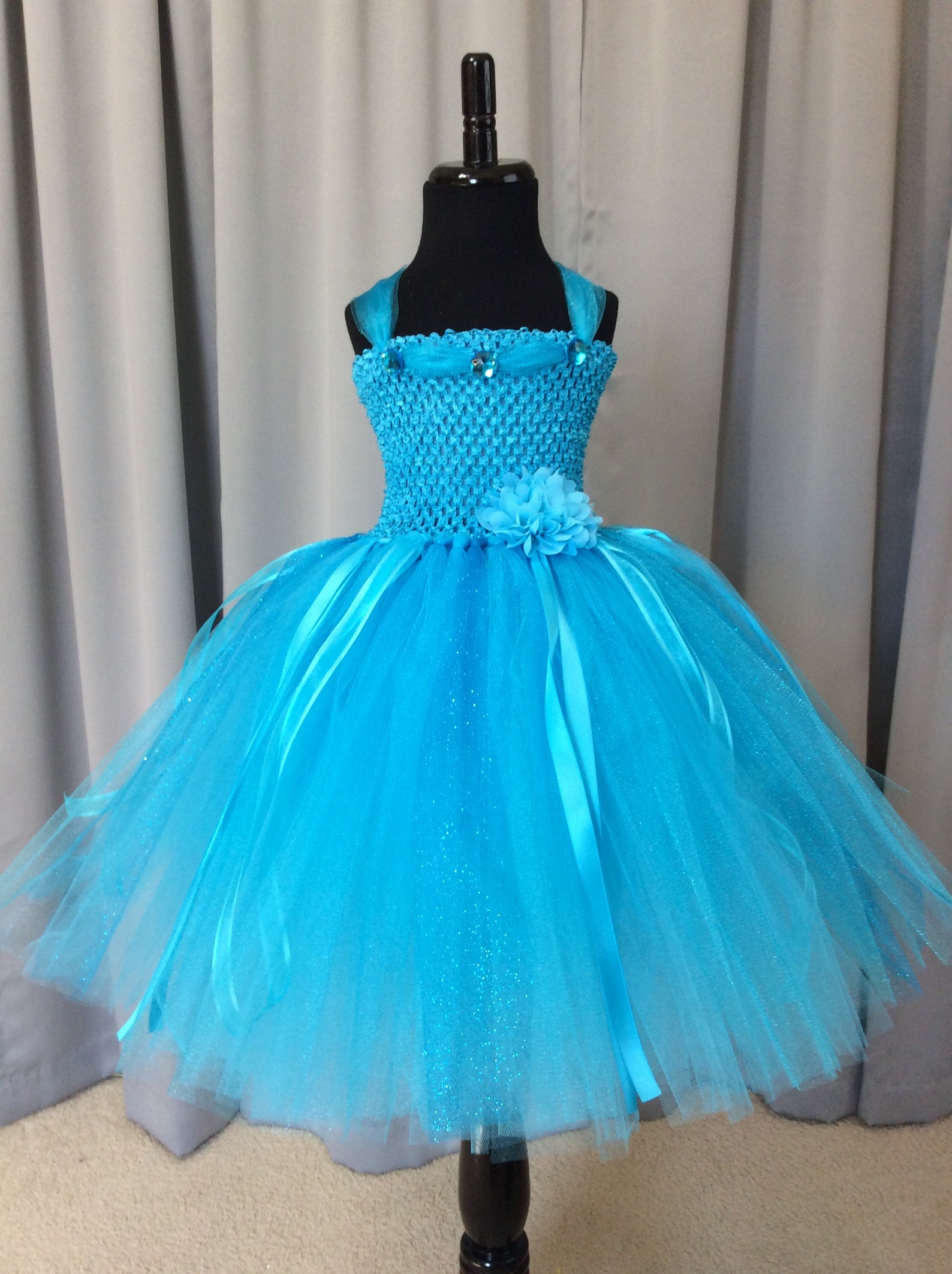 Turquoise fairy princess costume princess tutu dress with | Etsy