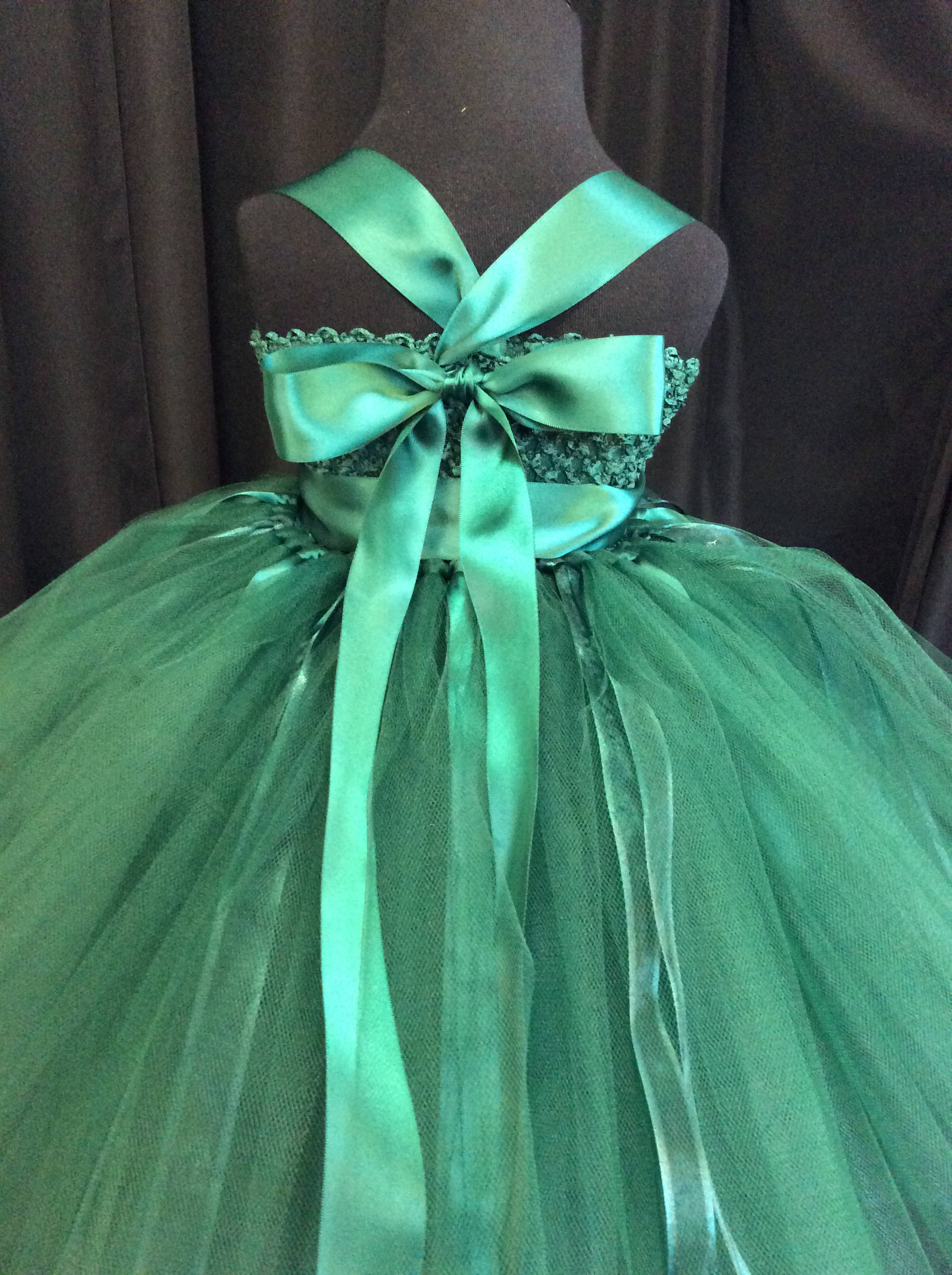 hunter green flower girl dresses