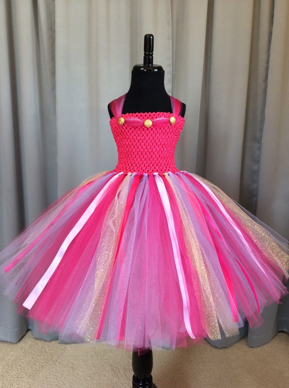 Fuchsia lavender & gold princess tutu dress tutu dress for | Etsy