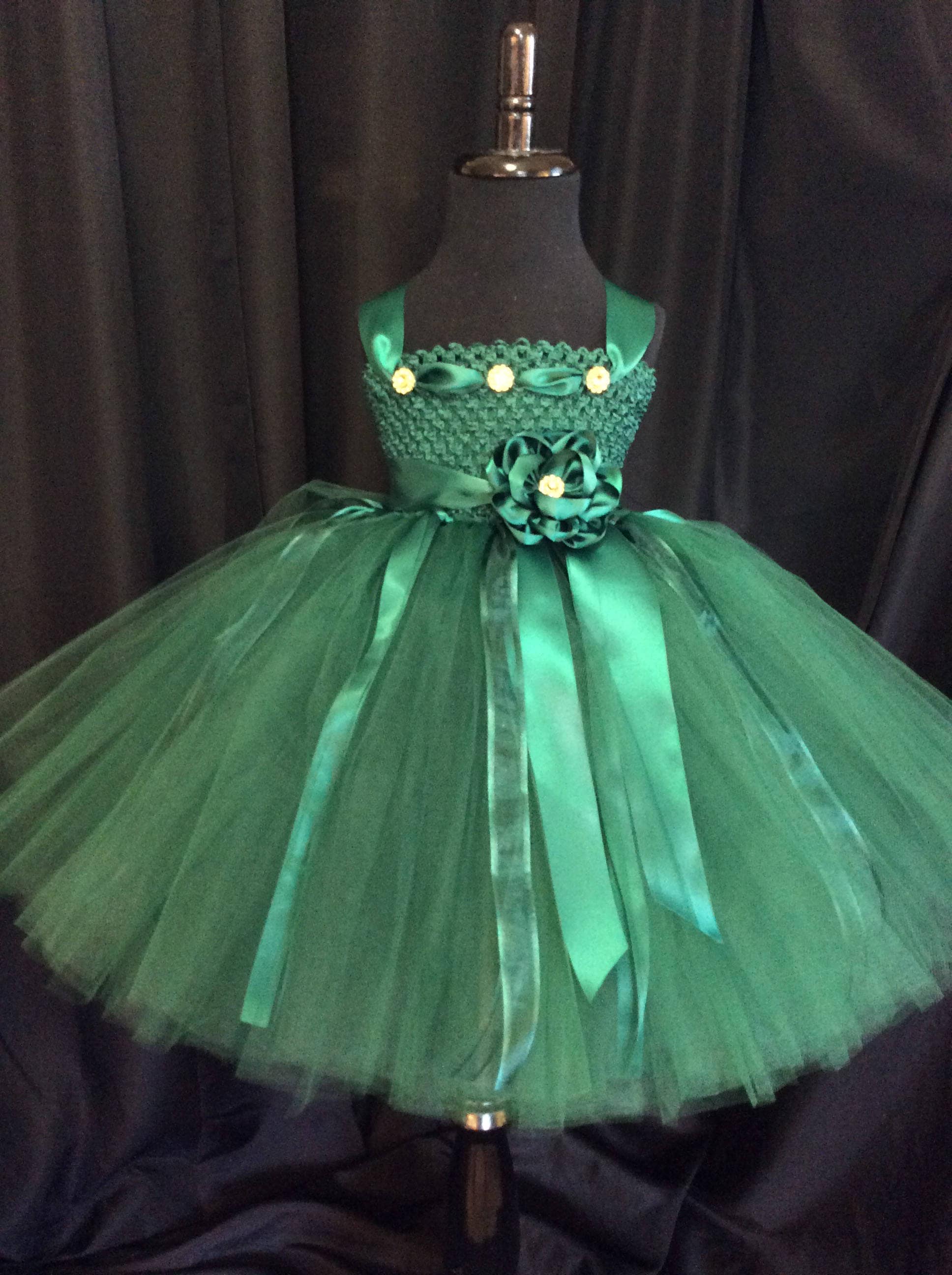 green flower girl dresses wedding