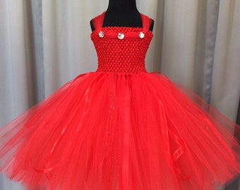 Red Princess Tutu Dress for Girls - Princess Dresses for Toddlers - Tutus for Baby - Birthday Dress - Princess Dress Up - Red Fairy Tutu