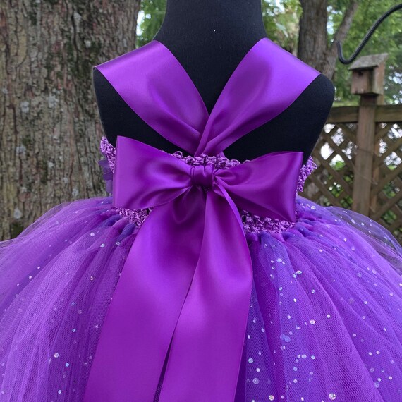 Buy Purple Princess Tutu Dress for Girls Sparkle Dot Tulle