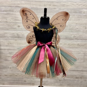 Woodland Fairy Tutu Skirt - Tutus for Girls - Baby Tutu - Toddler Tutu - Tutu Dress Up Set - Birthday Tutu Set - Wings - Crown