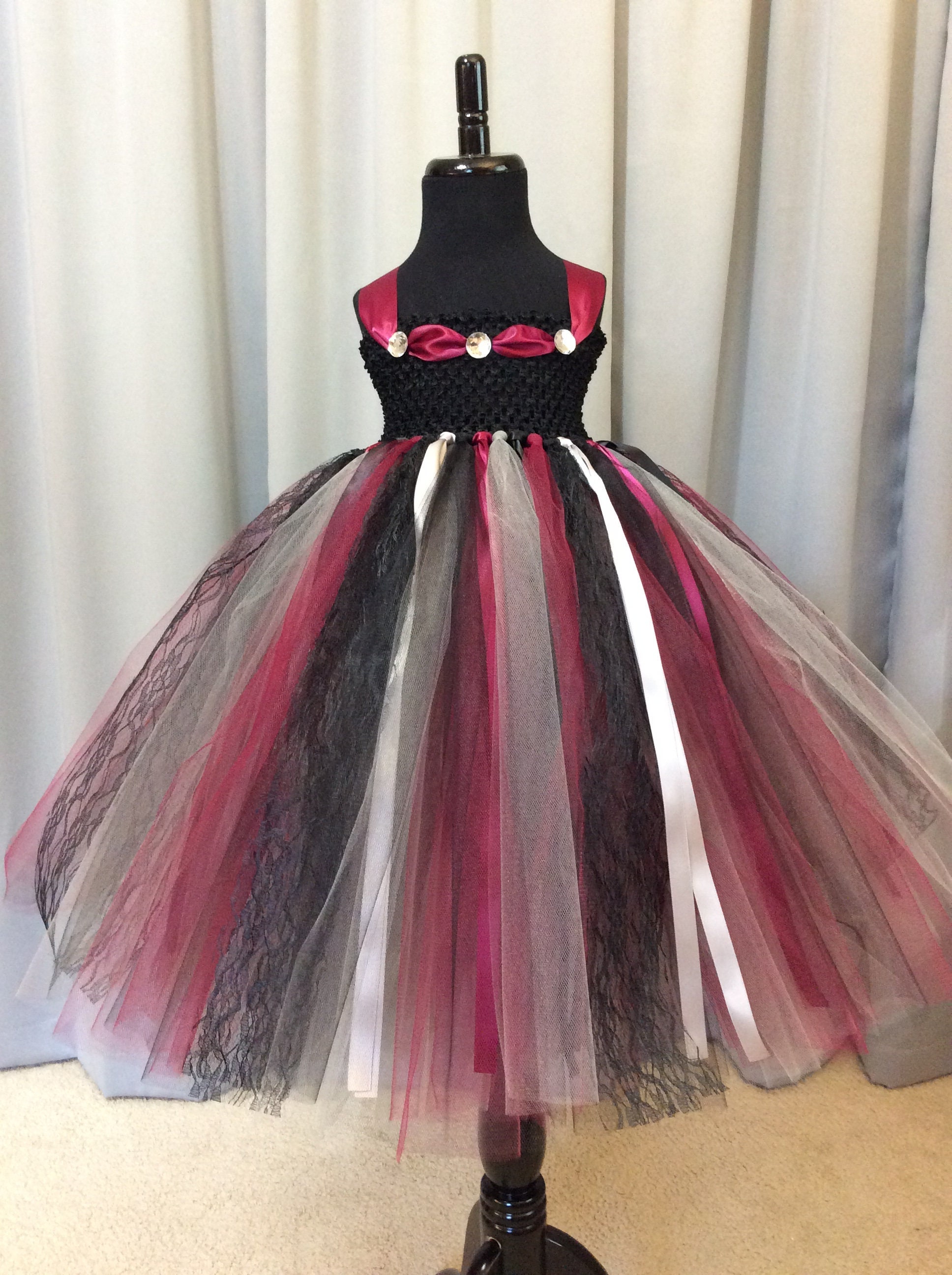 girls black and silver dress