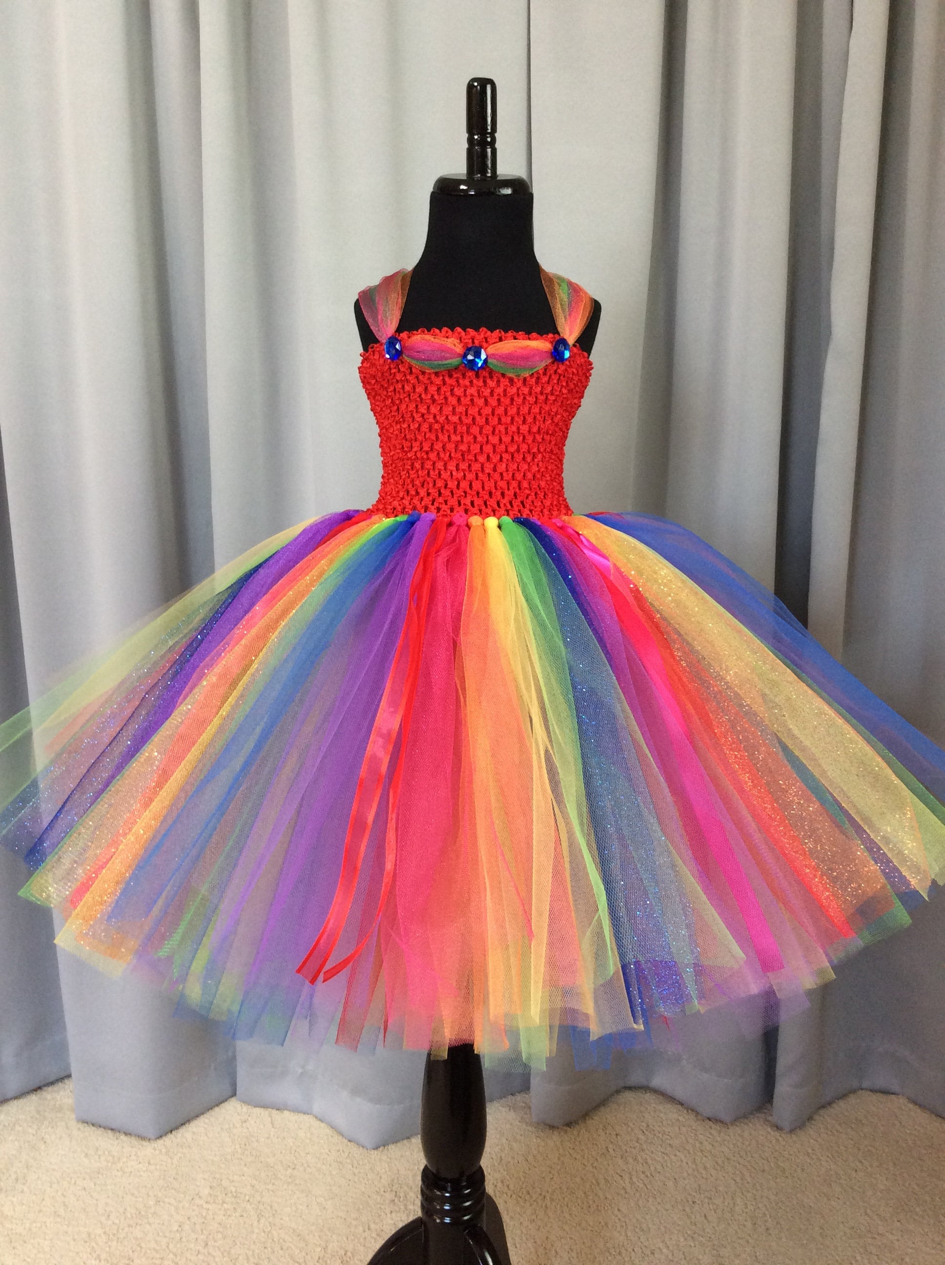Primary Rainbow Princess Tutu Dress for Girls - Princess Primary Rainbow Princess Tutu Dress for Girls - Princess