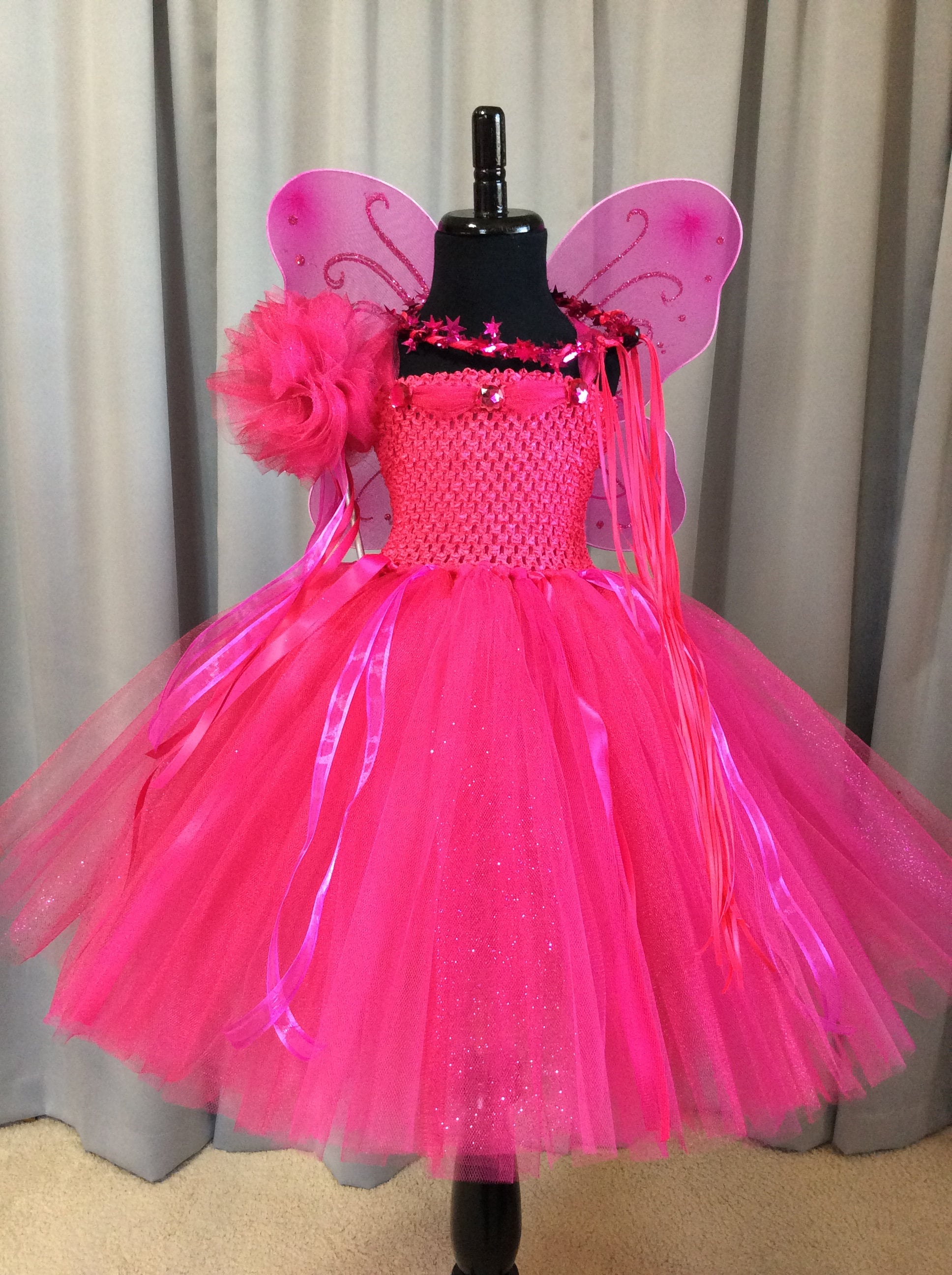 Bright Pink Fairy Princess Costume ...