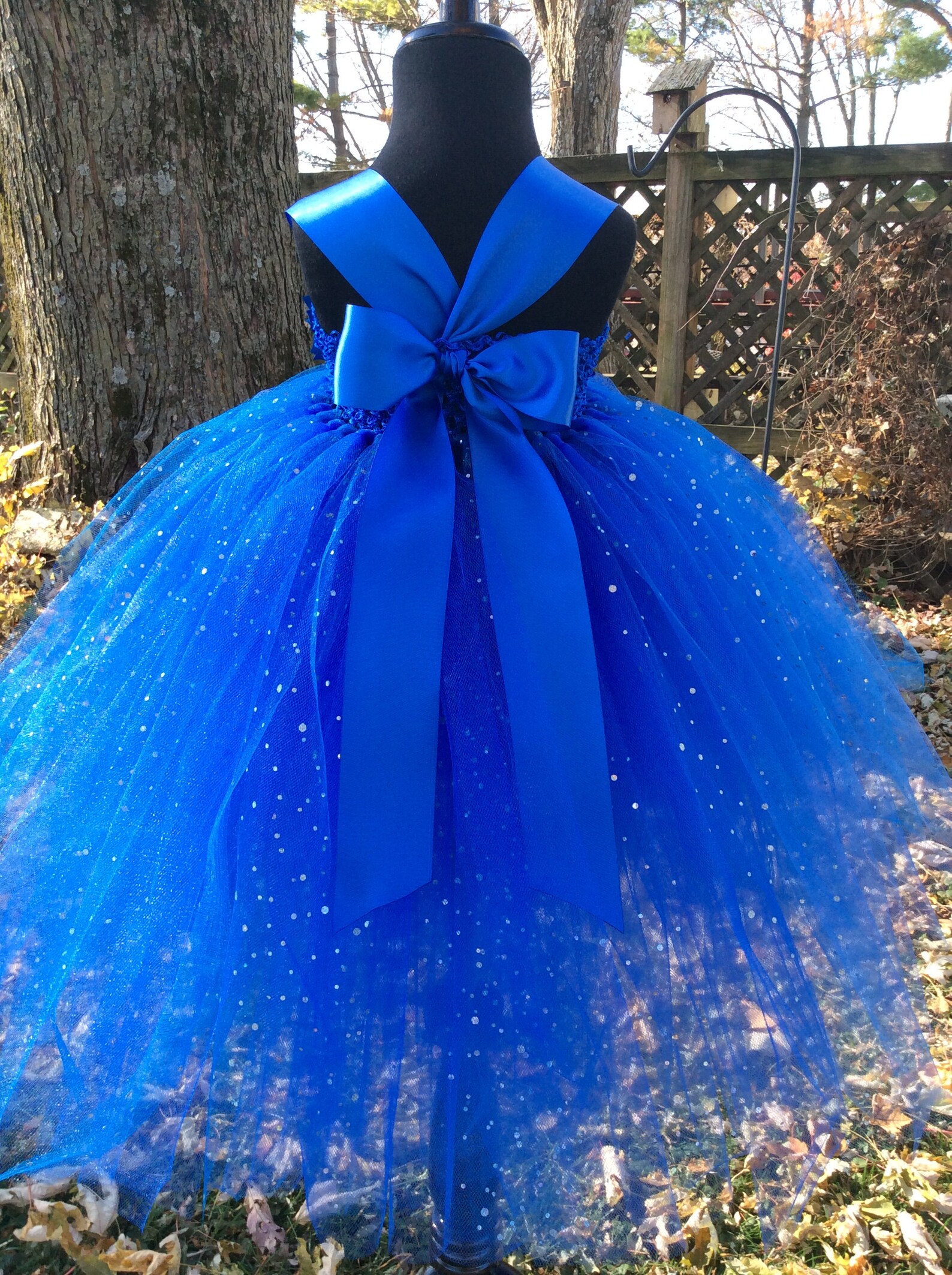 Royal Blue Princess Tutu Dress for Girls Sparkle Dot Tulle Etsy