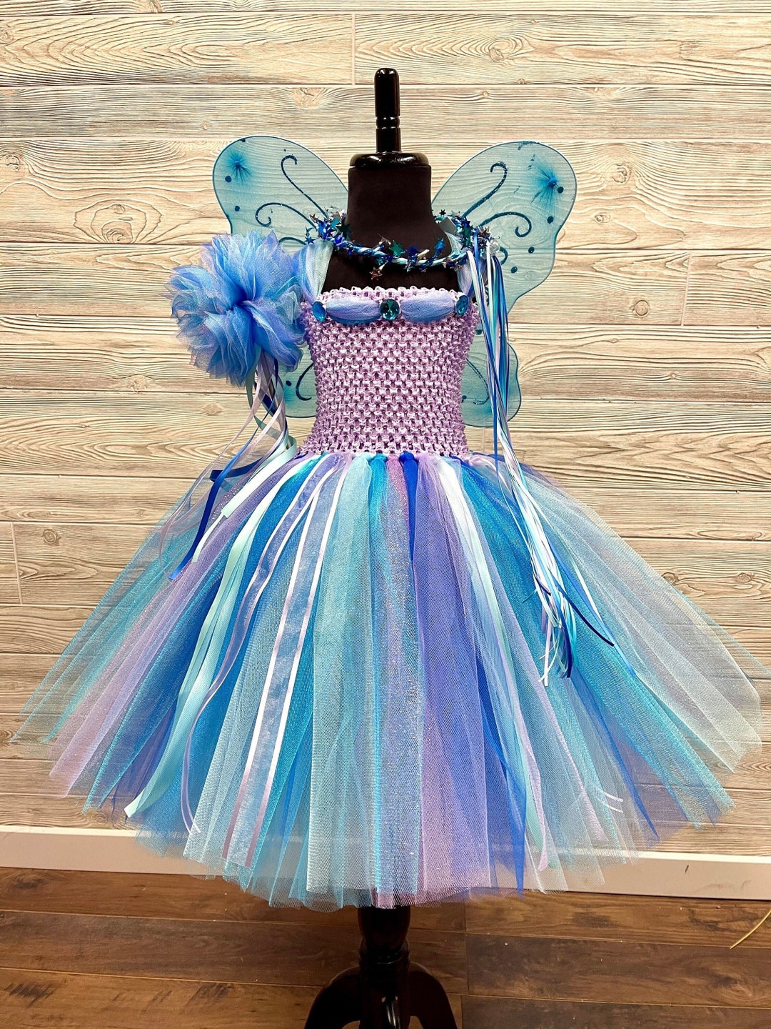 Lavender Turquoise Aqua & Royal Blue Fairy Princess Costume - Etsy