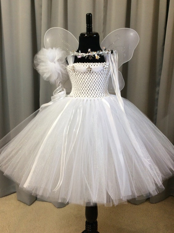 White fairy dress clearance for baby girl