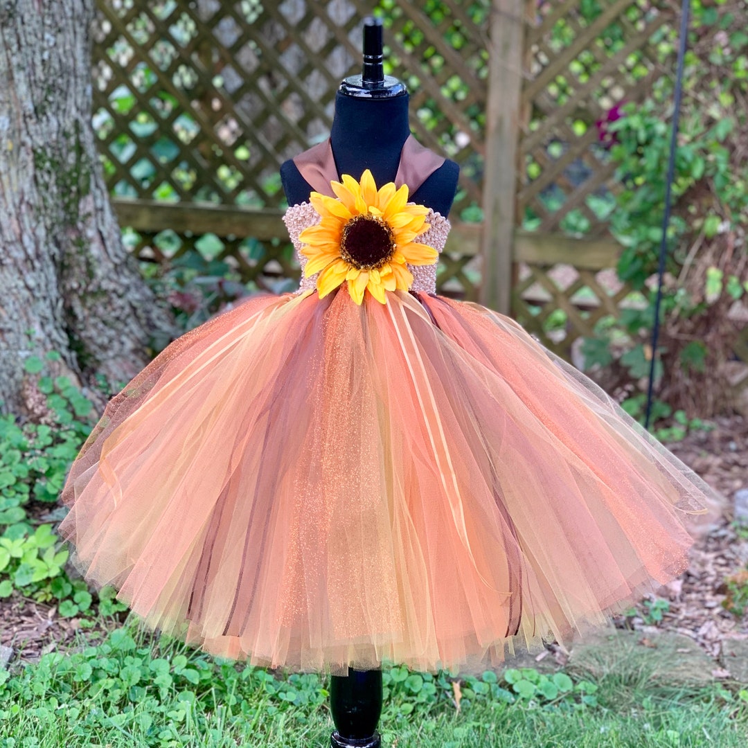 Sunflower Tutu Dress for Girls Fall Tutu for Toddlers Tutus for Baby